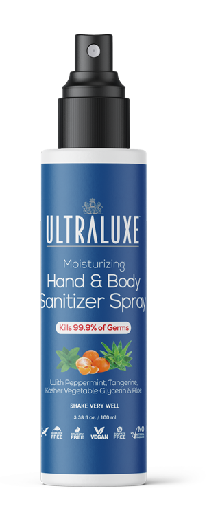 UltraLuxe Moisturizing Hand & Body Sanitizer Spray