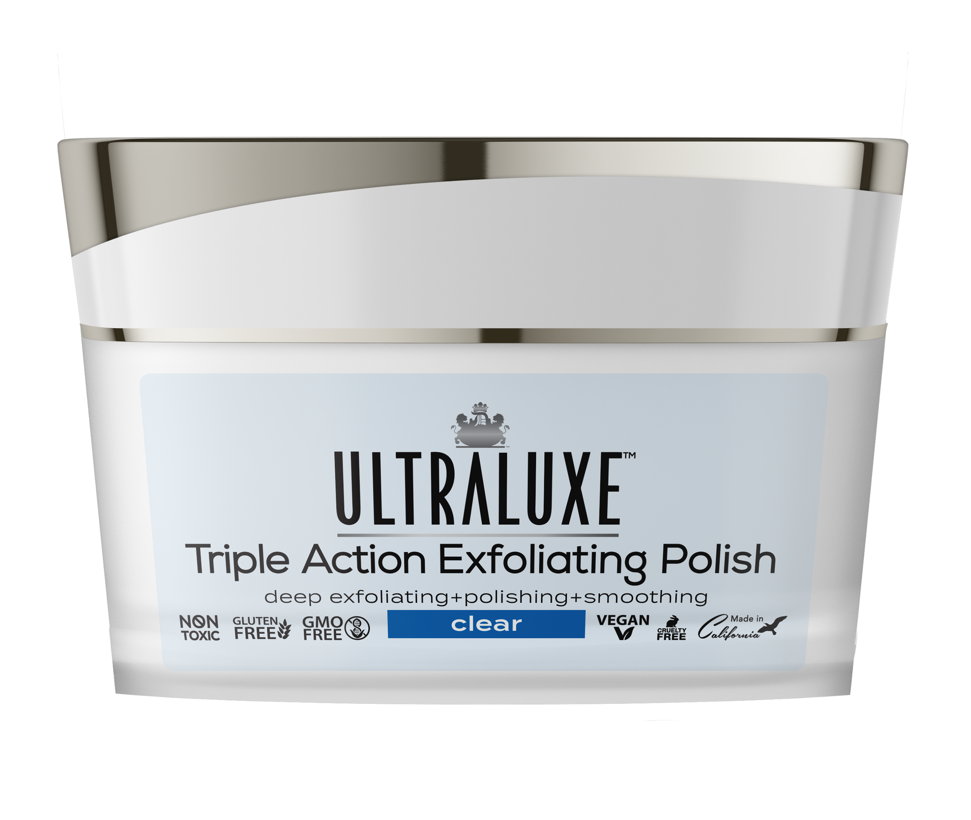 UltraLuxe Triple Action Exfoliating Polish - Clear