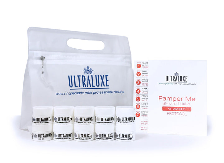 UltraLuxe Pamper Me At-Home Facial Kit- Vitamin C