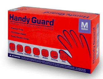 UltraLuxe Premium Disposable Hand Gloves - Clear, Vinyl, Powder-Free, Latex-Free